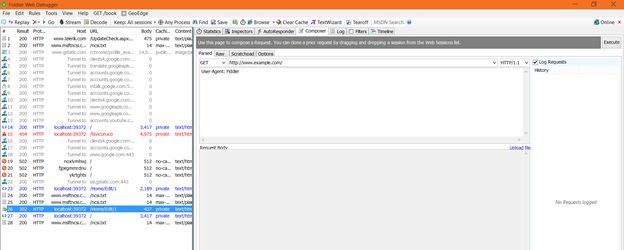 generated in fiddler